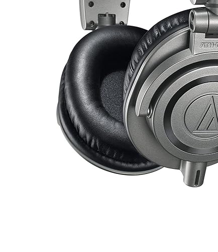 【美品】Audio-Technica ATH-M50x DJヘッドホン シルバー Audio-Technica Professional Studio Recording Headphones, ATH